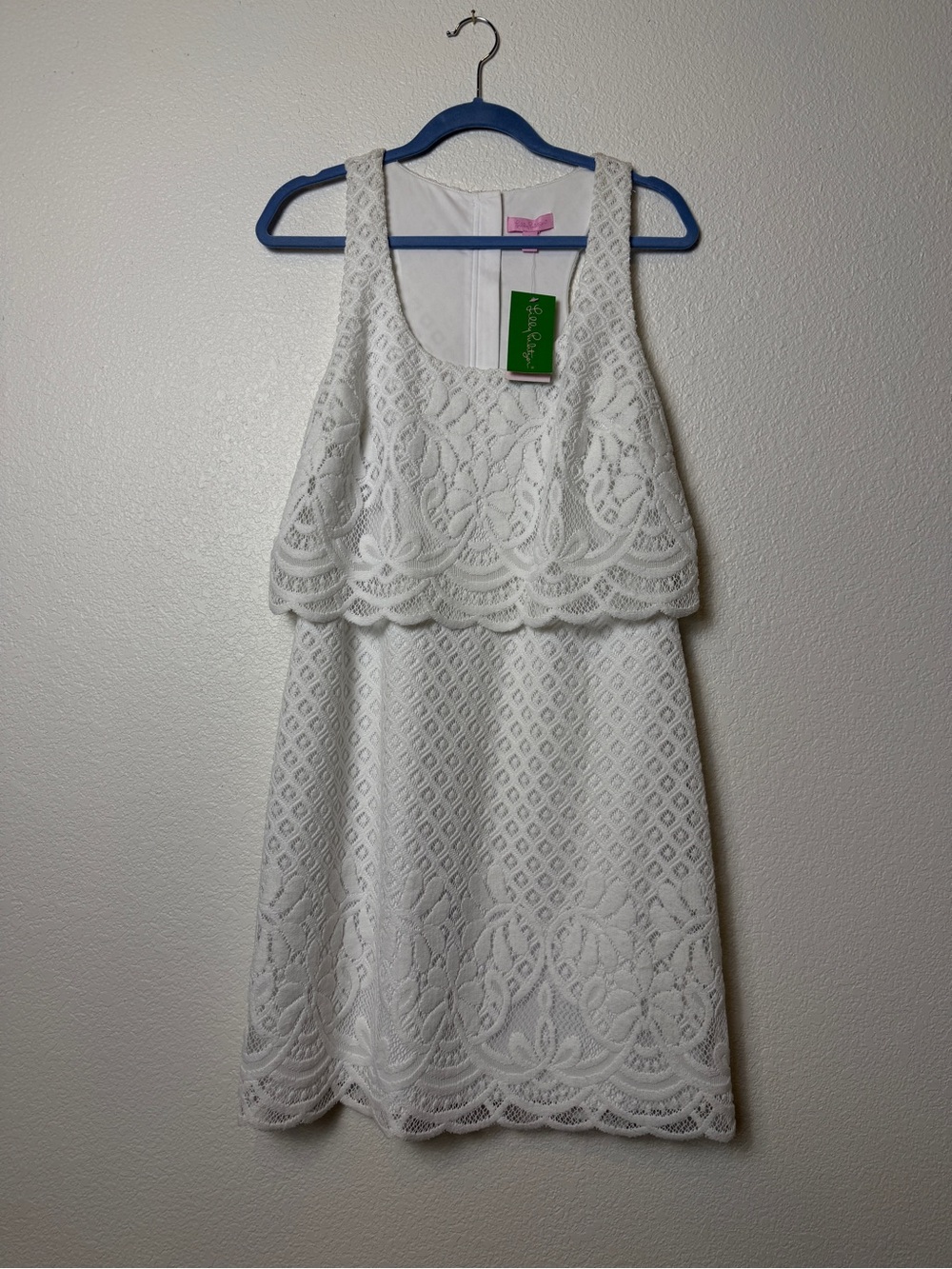 Lilly Pulitzer NWT white lace summer dress size L